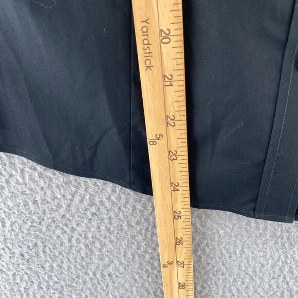 Talbots Shirt Womens 8 Petite Black Non Iron Button Collar Long Sleeve Stretch - Picture 8 of 9